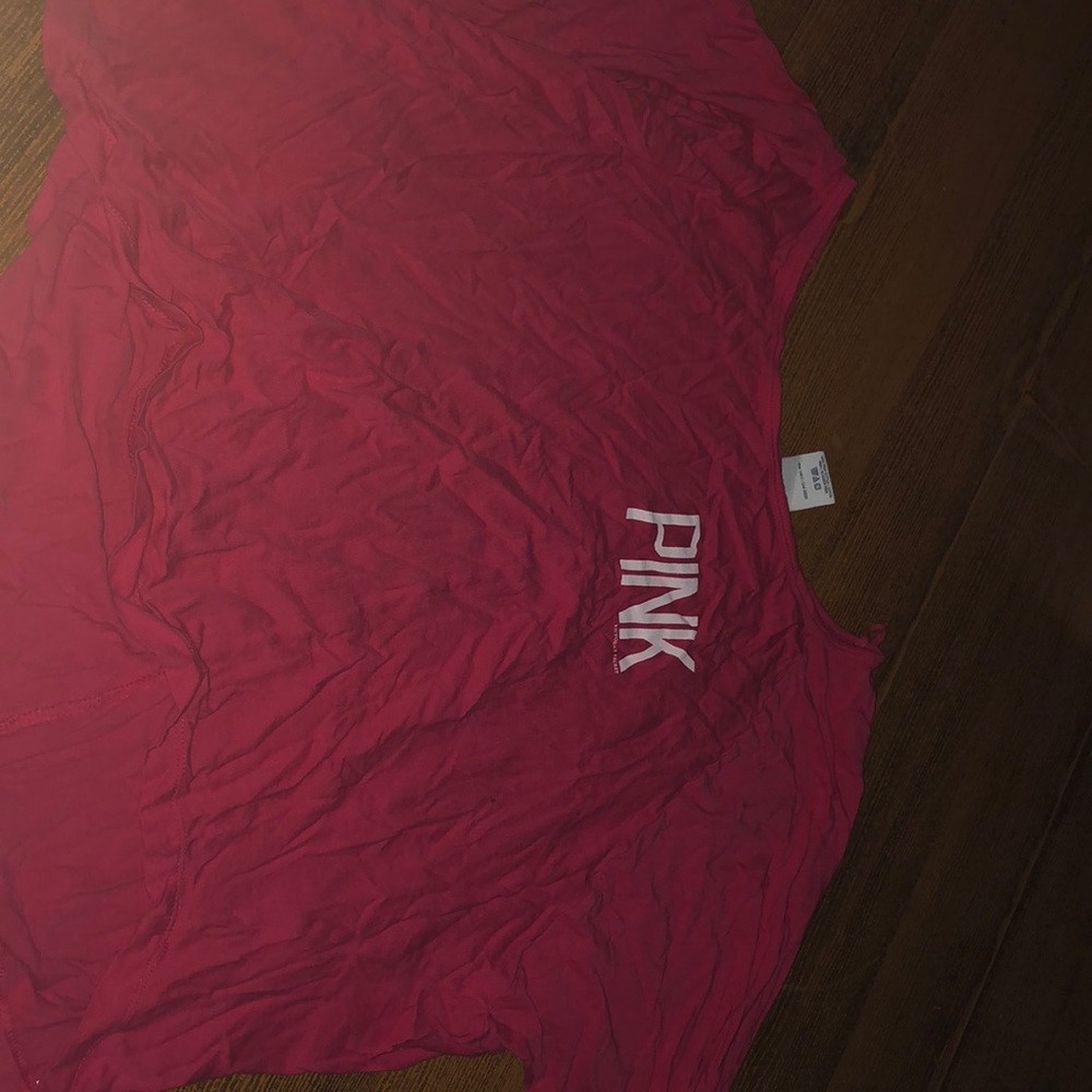 Long Sleeve "Pink" crop top